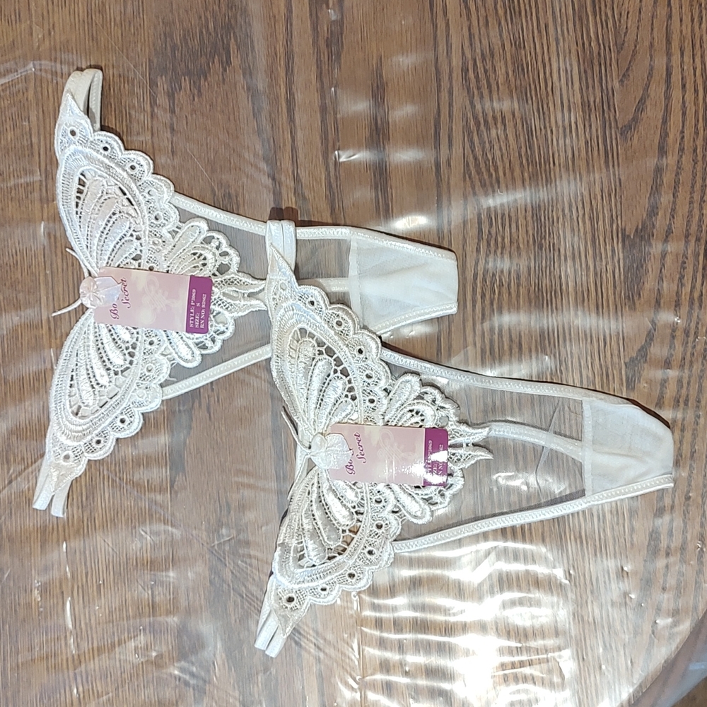 Set of 2 Butterfly G-string Panties - Small